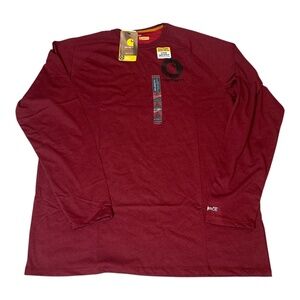 Carhartt 103306 603 Relaxed Fit Force Red Long  Sleeve Shirt XL Tall